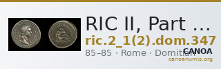 RIC II, Part 1 (second edition) Domitian 347 — CANOA