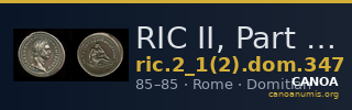 RIC II, Part 1 (second edition) Domitian 347 — CANOA