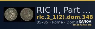 RIC II, Part 1 (second edition) Domitian 348 — CANOA