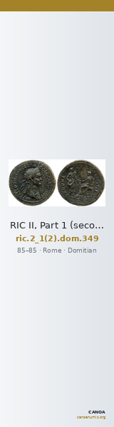 RIC II, Part 1 (second edition) Domitian 349 — CANOA