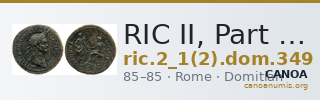 RIC II, Part 1 (second edition) Domitian 349 — CANOA