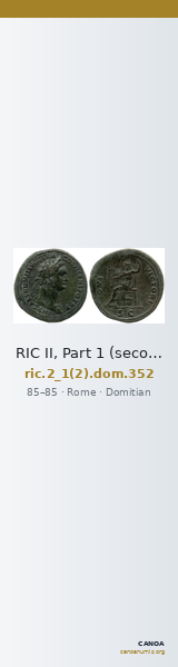 RIC II, Part 1 (second edition) Domitian 352 — CANOA