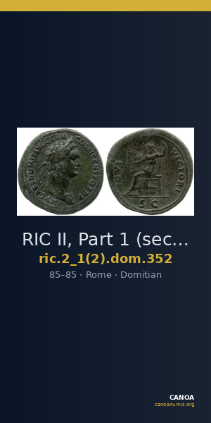 RIC II, Part 1 (second edition) Domitian 352 — CANOA