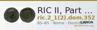 RIC II, Part 1 (second edition) Domitian 352 — CANOA