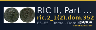 RIC II, Part 1 (second edition) Domitian 352 — CANOA