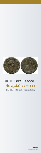 RIC II, Part 1 (second edition) Domitian 355 — CANOA