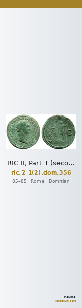 RIC II, Part 1 (second edition) Domitian 356 — CANOA