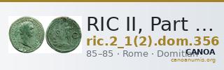 RIC II, Part 1 (second edition) Domitian 356 — CANOA