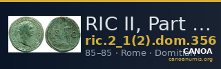 RIC II, Part 1 (second edition) Domitian 356 — CANOA