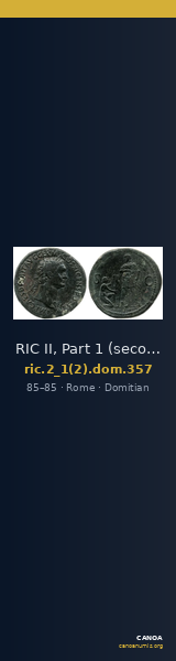 RIC II, Part 1 (second edition) Domitian 357 — CANOA