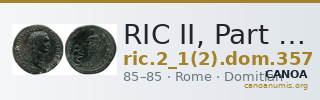 RIC II, Part 1 (second edition) Domitian 357 — CANOA