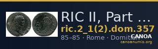RIC II, Part 1 (second edition) Domitian 357 — CANOA
