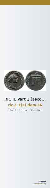 RIC II, Part 1 (second edition) Domitian 36 — CANOA