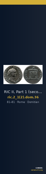 RIC II, Part 1 (second edition) Domitian 36 — CANOA