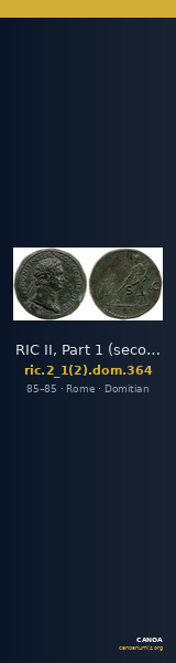 RIC II, Part 1 (second edition) Domitian 364 — CANOA