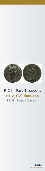 RIC II, Part 1 (second edition) Domitian 365 — CANOA