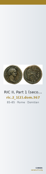 RIC II, Part 1 (second edition) Domitian 367 — CANOA