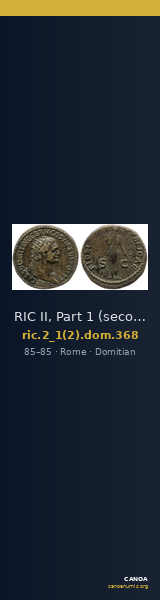 RIC II, Part 1 (second edition) Domitian 368 — CANOA