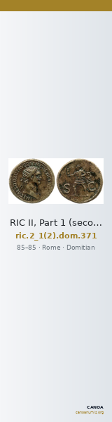 RIC II, Part 1 (second edition) Domitian 371 — CANOA