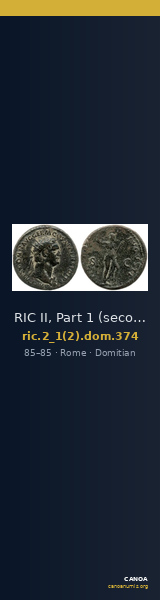 RIC II, Part 1 (second edition) Domitian 374 — CANOA