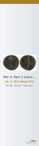 RIC II, Part 1 (second edition) Domitian 375 — CANOA