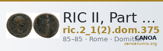 RIC II, Part 1 (second edition) Domitian 375 — CANOA