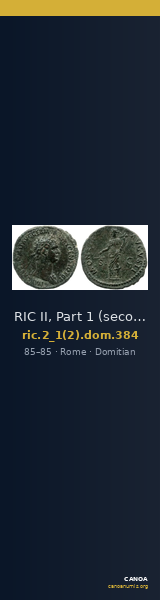 RIC II, Part 1 (second edition) Domitian 384 — CANOA