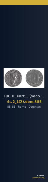 RIC II, Part 1 (second edition) Domitian 385 — CANOA