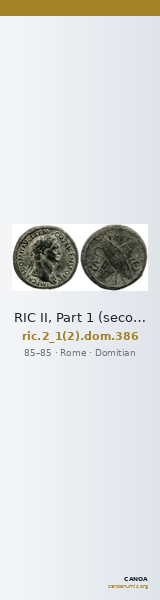RIC II, Part 1 (second edition) Domitian 386 — CANOA