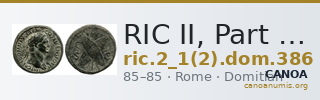 RIC II, Part 1 (second edition) Domitian 386 — CANOA