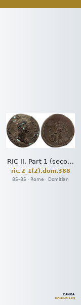 RIC II, Part 1 (second edition) Domitian 388 — CANOA