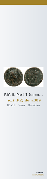 RIC II, Part 1 (second edition) Domitian 389 — CANOA
