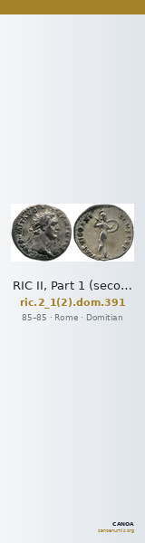 RIC II, Part 1 (second edition) Domitian 391 — CANOA