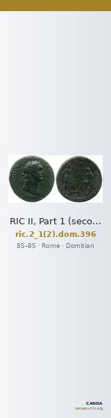 RIC II, Part 1 (second edition) Domitian 396 — CANOA