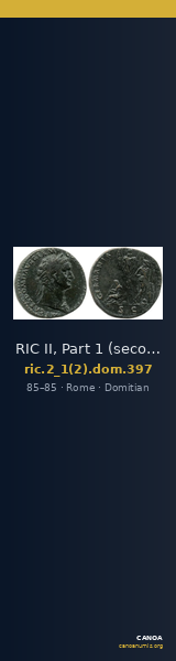 RIC II, Part 1 (second edition) Domitian 397 — CANOA