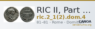RIC II, Part 1 (second edition) Domitian 4 — CANOA