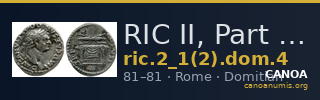 RIC II, Part 1 (second edition) Domitian 4 — CANOA