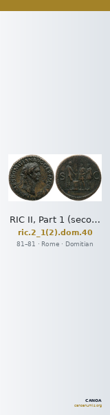 RIC II, Part 1 (second edition) Domitian 40 — CANOA