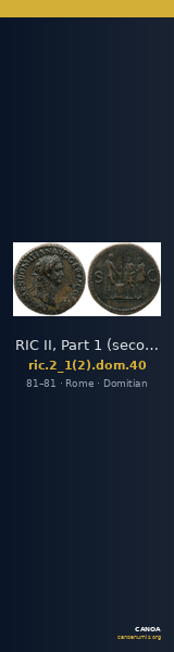 RIC II, Part 1 (second edition) Domitian 40 — CANOA