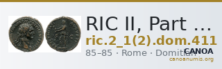 RIC II, Part 1 (second edition) Domitian 411 — CANOA