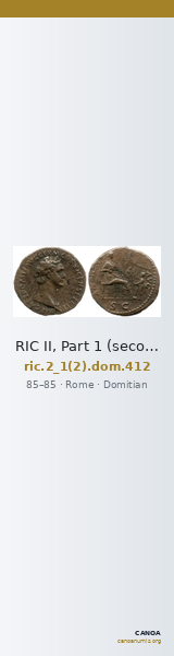RIC II, Part 1 (second edition) Domitian 412 — CANOA