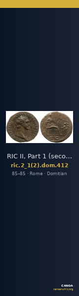 RIC II, Part 1 (second edition) Domitian 412 — CANOA