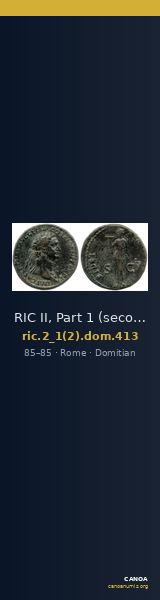 RIC II, Part 1 (second edition) Domitian 413 — CANOA
