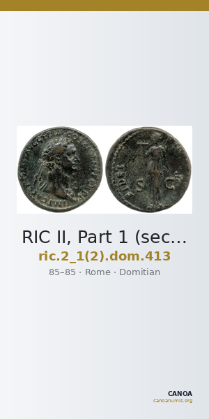 RIC II, Part 1 (second edition) Domitian 413 — CANOA