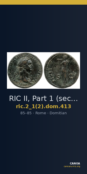 RIC II, Part 1 (second edition) Domitian 413 — CANOA
