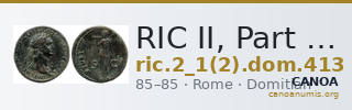 RIC II, Part 1 (second edition) Domitian 413 — CANOA