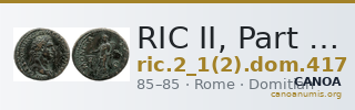 RIC II, Part 1 (second edition) Domitian 417 — CANOA