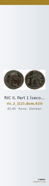 RIC II, Part 1 (second edition) Domitian 420 — CANOA