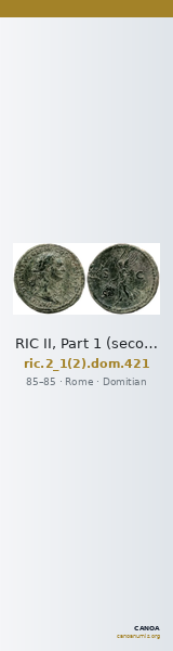 RIC II, Part 1 (second edition) Domitian 421 — CANOA