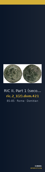 RIC II, Part 1 (second edition) Domitian 421 — CANOA